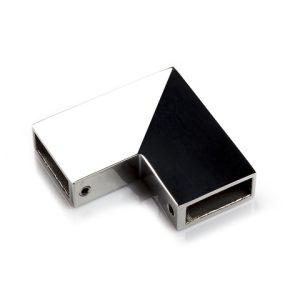 Łącznik Szkła poziomy 90' /30x10 INOX do kabiny prysznicowej /AISI 304 - POLER
