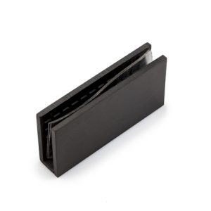 Uchwyty INOX do Szklanych Kabin prysznicowych Walk-In /AISI 304 - CZARNY